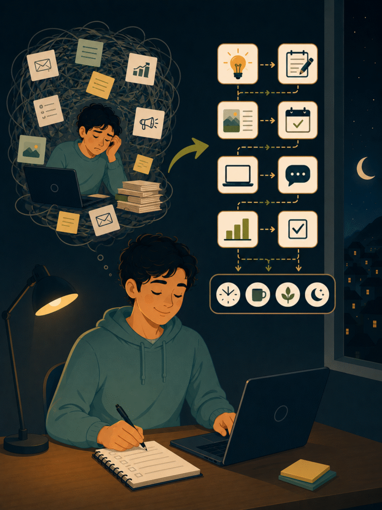 The Art of Building a System for the Overwhelmed Blogger